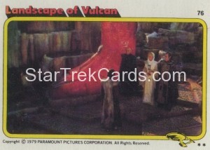 Star Trek The Motion Picture Topps Card 76
