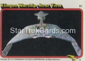 Star Trek The Motion Picture Topps Card 77