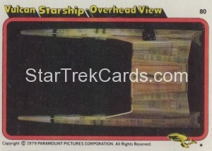 Star Trek The Motion Picture Topps Card 80