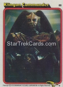 Star Trek The Motion Picture Topps Card 88