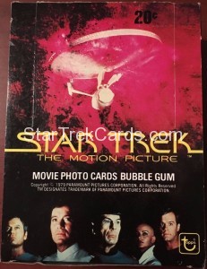 Star Trek The Motion Picture Topps Trading Card Box