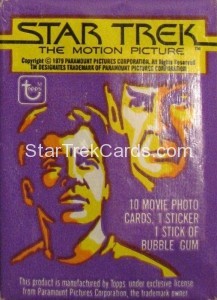 Star Trek The Motion Picture Topps Trading Card Unopened Wax Pack