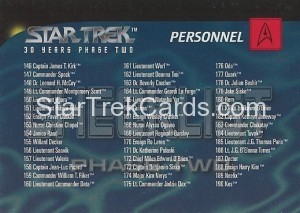 30 Years of Star Trek Phase Two Trading Card 199