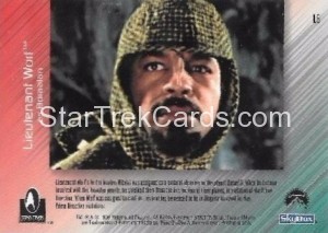 30 Years of Star Trek Phase Two Trading Card L6 Back
