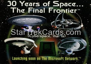 30 Years of Star Trek Phase Two Trading Card Website Advertisement