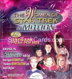 The Women of Star Trek in Motion Trading Card Box