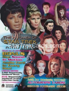 The Women of Star Trek in Motion Trading Card NSU Advertisment