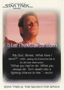 Star Trek Movies in Motion Trading Card Q3
