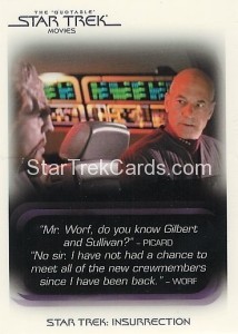Star Trek Movies in Motion Trading Card Q9