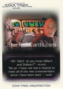 Star Trek Movies in Motion Trading Card Q9