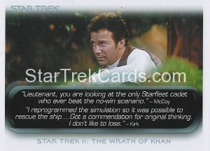 The Quotable Star Trek Movies Trading Card 16
