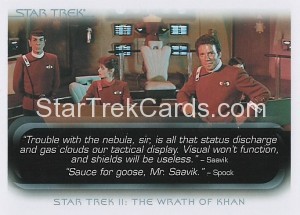 The Quotable Star Trek Movies Trading Card 17