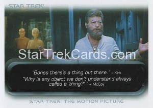 The Quotable Star Trek Movies Trading Card 2