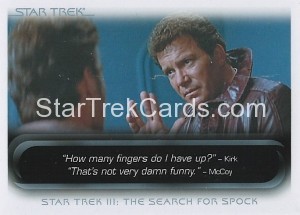 The Quotable Star Trek Movies Trading Card 21