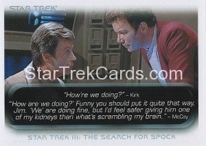 The Quotable Star Trek Movies Trading Card 24