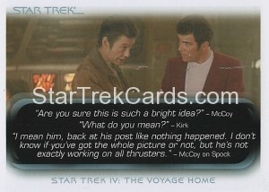 The Quotable Star Trek Movies Trading Card 30