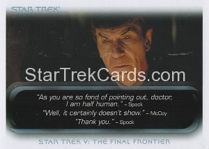 The Quotable Star Trek Movies Trading Card 39