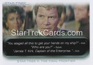 The Quotable Star Trek Movies Trading Card 41