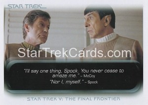 The Quotable Star Trek Movies Trading Card 42