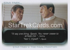The Quotable Star Trek Movies Trading Card 42