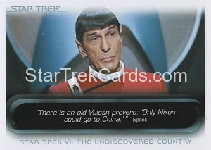 The Quotable Star Trek Movies Trading Card 47