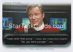 The Quotable Star Trek Movies Trading Card 56