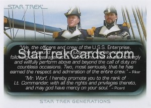 The Quotable Star Trek Movies Trading Card 57