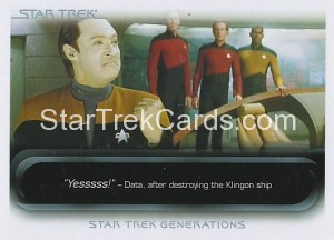 The Quotable Star Trek Movies Trading Card 61