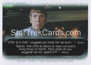 The Quotable Star Trek Movies Trading Card 7