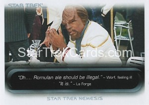 The Quotable Star Trek Movies Trading Card 83