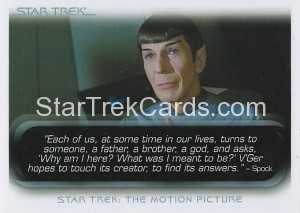 The Quotable Star Trek Movies Trading Card 9