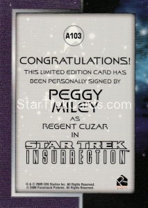 The Quotable Star Trek Movies Trading Card A103 Back