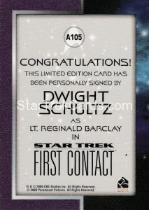 The Quotable Star Trek Movies Trading Card A105 Back