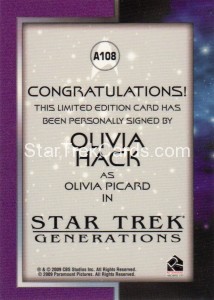 The Quotable Star Trek Movies Trading Card A108 Back