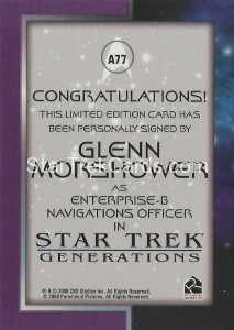 The Quotable Star Trek Movies Trading Card A77 Back