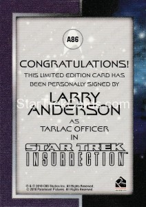 The Quotable Star Trek Movies Trading Card A86 Back