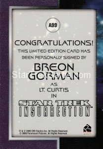 The Quotable Star Trek Movies Trading Card A99 Back