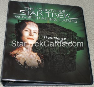 The Quotable Star Trek Movies Trading Card Binder Front