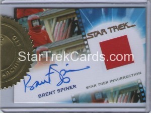 The Quotable Star Trek Movies Trading Card Brent Spiner Autograph Costume