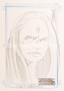 The Complete Star Trek Voyager Trading Card Sketch Seska 1