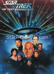 Star Trek The Next Generation Waldenbooks Trading Card Bridge Crew Front