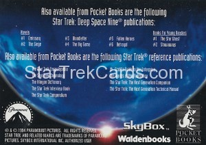 Star Trek The Next Generation Waldenbooks Trading Card Q Back