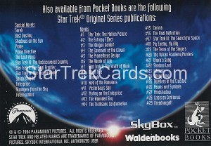 Star Trek The Next Generation Waldenbooks Trading Card U.S.S. Enterprise 1701 D Back
