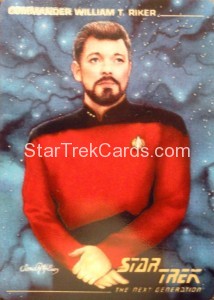Star Trek The Next Generation Card Collection Hamilton Commander William T Riker Front