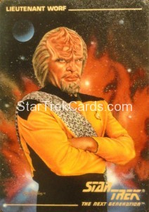 Star Trek The Next Generation Card Collection Hamilton Lieutenant Worf Front