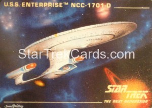 Star Trek The Next Generation Card Collection Hamilton USS Enterprise NCC 1701 D Front