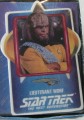 Star Trek Porcelain Cards Lieutenant Worf Front