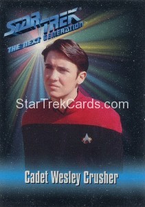 1993 Star Trek TNG Playmates Action Figure Cards Cadet Wesley Crusher