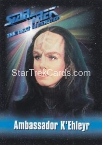 Star Trek The Next Generation Playmates Action Figure Card Ambassador K Ehleyr