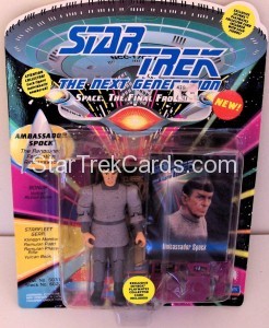 Star Trek The Next Generation Playmates Action Figure Card Ambassador Spock Alternate